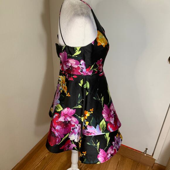 BCX Juniors' Asymmetrical Fit & Flare Dress Size 1 (NWT) - Picture 5 of 14